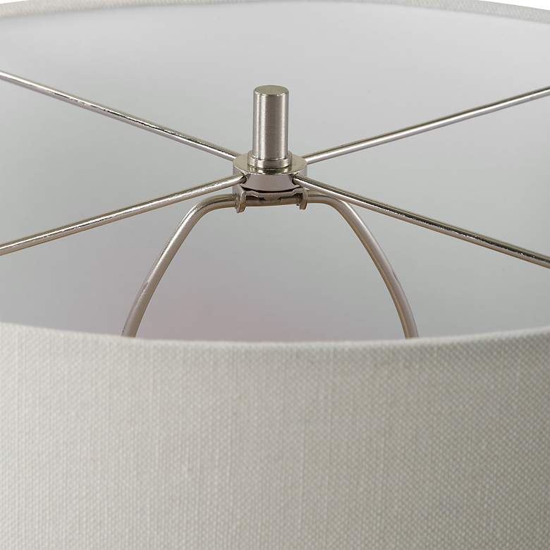 Image 6 Uttermost Haven 29 1/2" White and Brown Ceramic Table Lamp more views