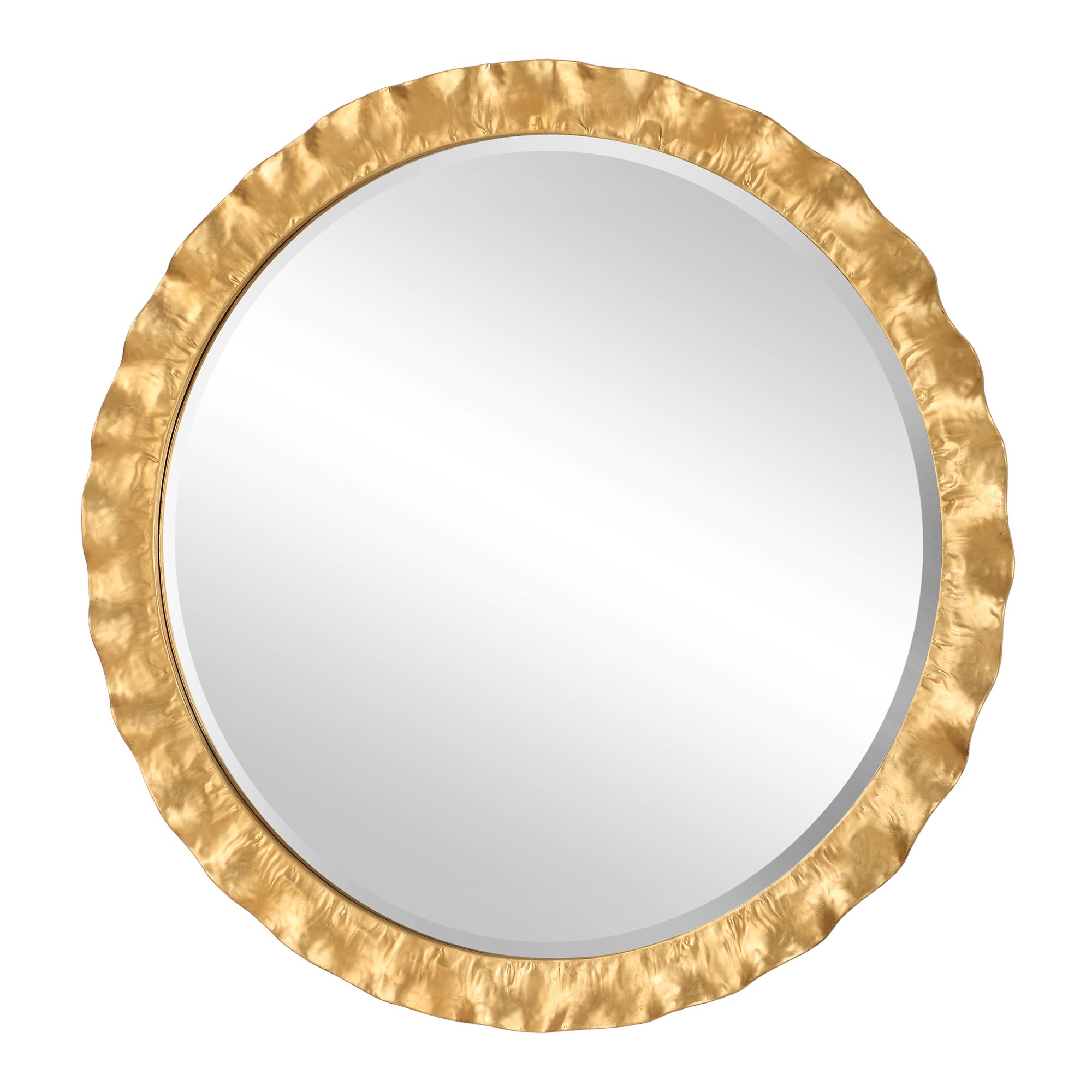 Image 4 Uttermost Haya Gold 39 3/4" Round Wall Mirror more views