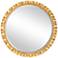 Uttermost Haya Gold 39 3/4" Round Wall Mirror