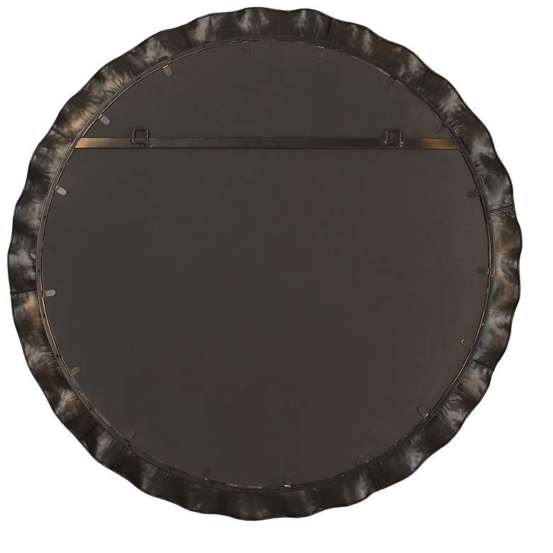 Image 6 Uttermost Haya Gold 39 3/4" Round Wall Mirror more views
