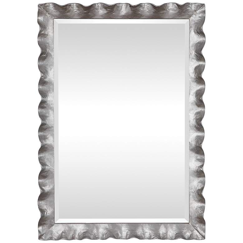 Image 3 Uttermost Haya Silver Leaf 28 1/4" x 40" Wall Mirror