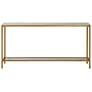 Thumbnail2 of Uttermost Hayley 60" Wide Glass and Gold Console Table