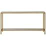 Uttermost Hayley 60" Wide Glass and Gold Console Table