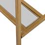 Thumbnail4 of Uttermost Hayley 60" Wide Glass and Gold Console Table more views