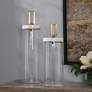Thumbnail1 of Uttermost Hayworth Clear Seeded Glass Containers Set of 2