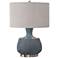 Uttermost Hearst 24 1/2" High Blue Glaze Ceramic Table Lamp