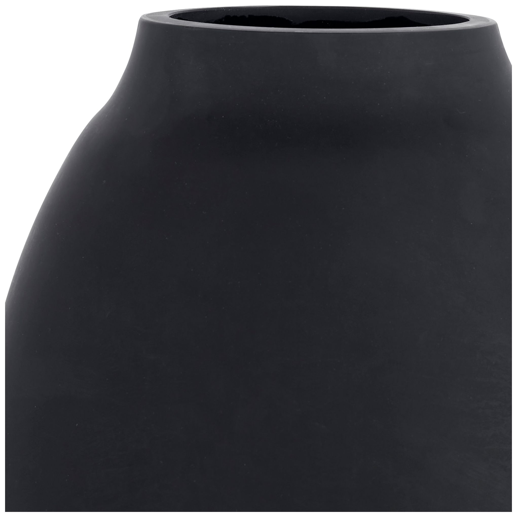 Image 5 Uttermost Hearth 12" High Matte Black Glass Vases Set of 3 more views