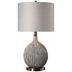 Image2 of Uttermost Hedera 26 1/2" Old Ivory and Aged Black Ceramic Table Lamp