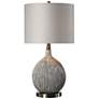 Uttermost Hedera 26 1/2" Old Ivory and Aged Black Ceramic Table Lamp