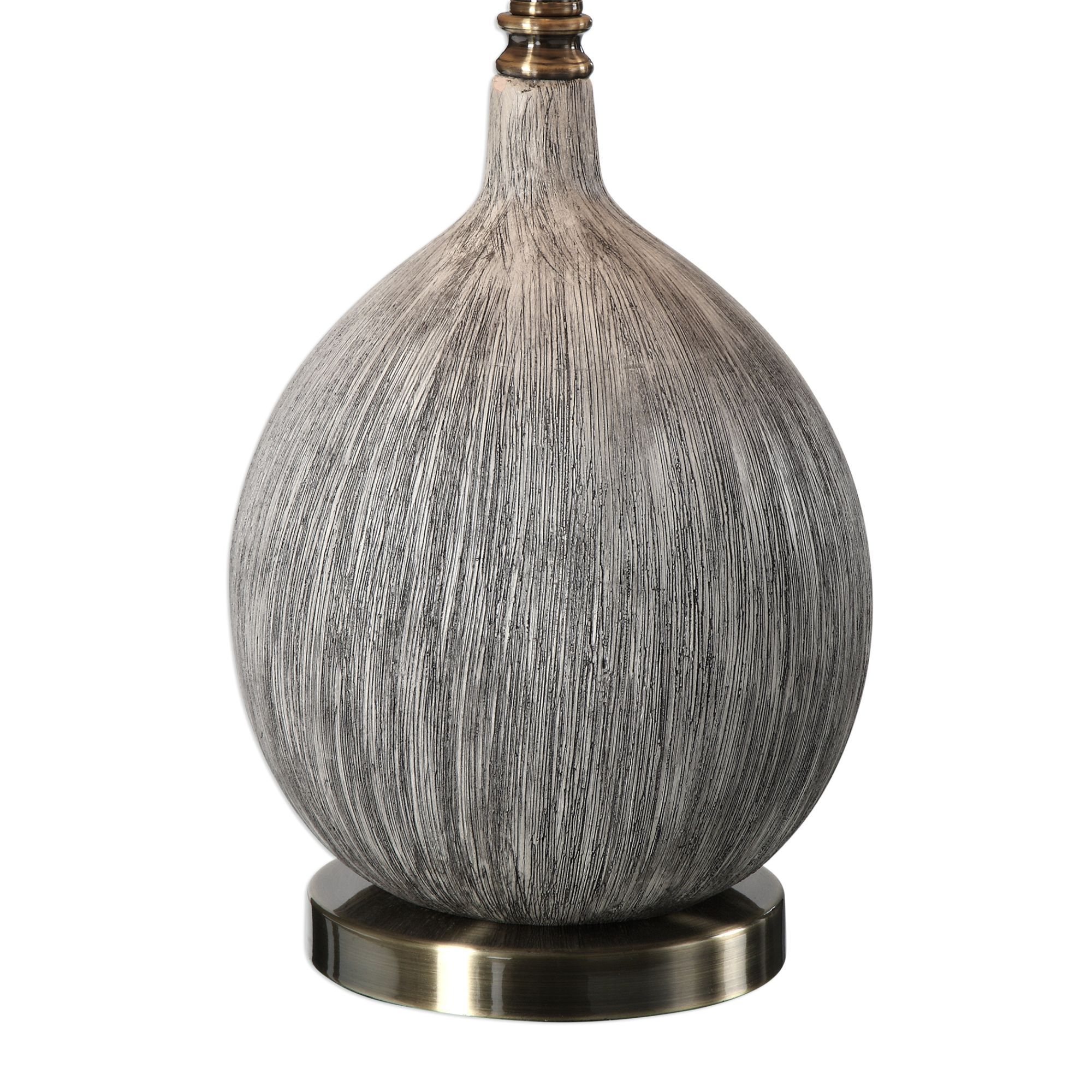 Image 4 Uttermost Hedera 26 1/2" Old Ivory and Aged Black Ceramic Table Lamp more views