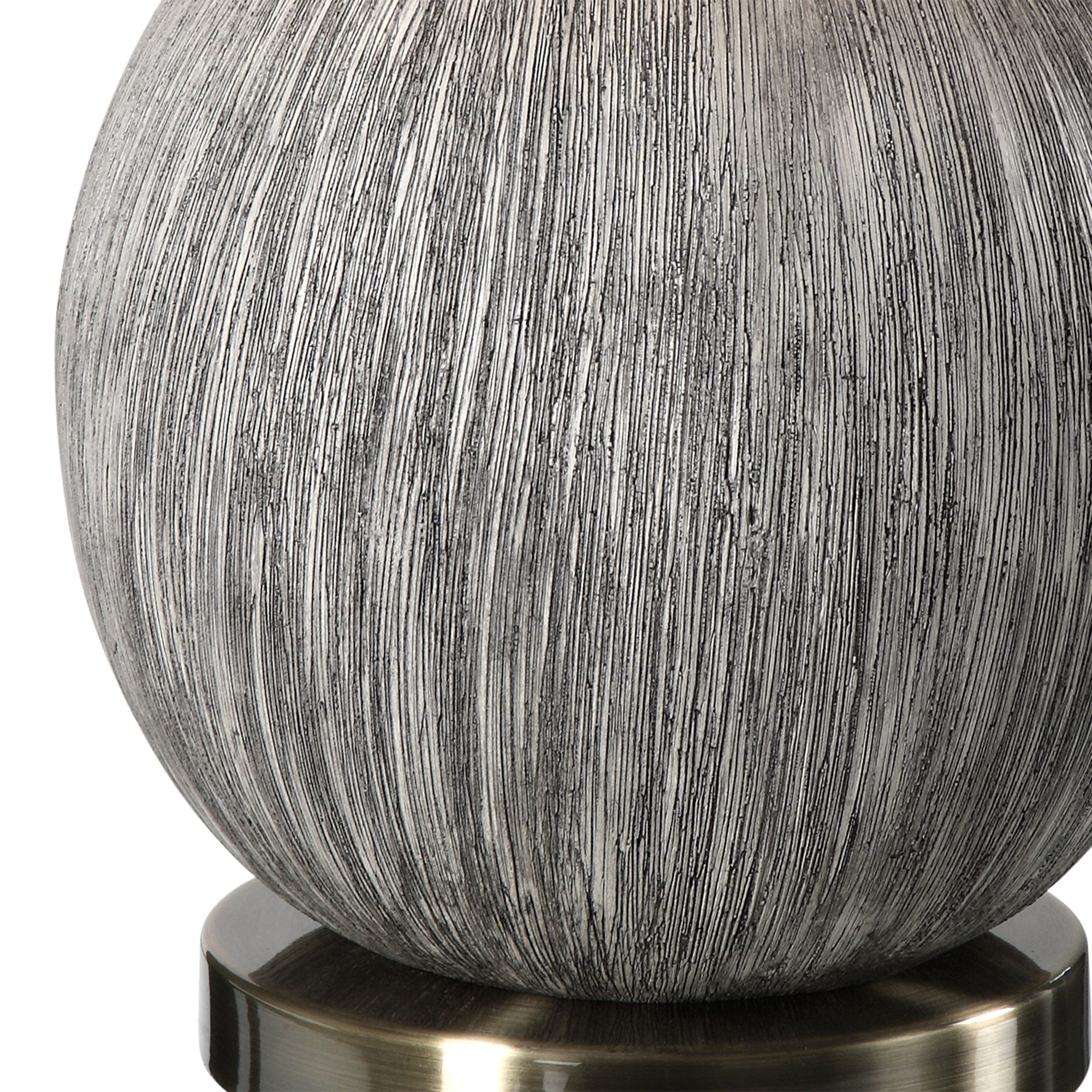 Image 7 Uttermost Hedera 26 1/2" Old Ivory and Aged Black Ceramic Table Lamp more views