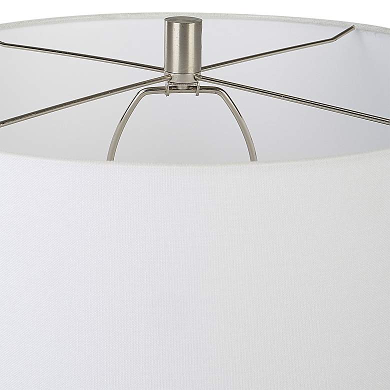 Image 7 Uttermost Heir 25 1/2" Chalk White Matte Ceramic Vase Table Lamp more views