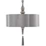 Uttermost Helena 22" Wide Silver and Chrome Pendant Light