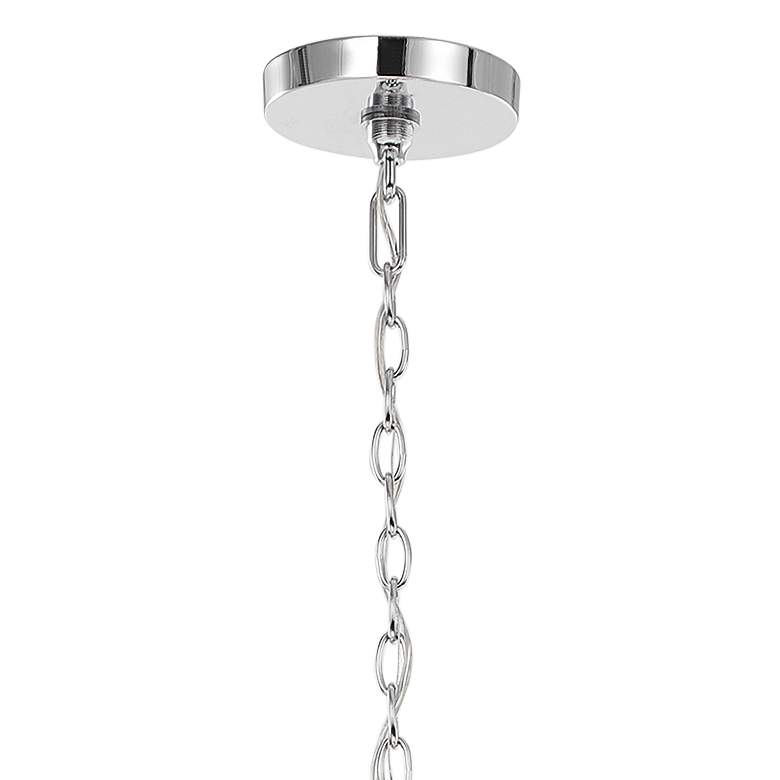 Image 4 Uttermost Helena 22 inch Wide Silver and Chrome Pendant Light more views