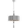 Uttermost Helena 22" Wide Silver and Chrome Pendant Light