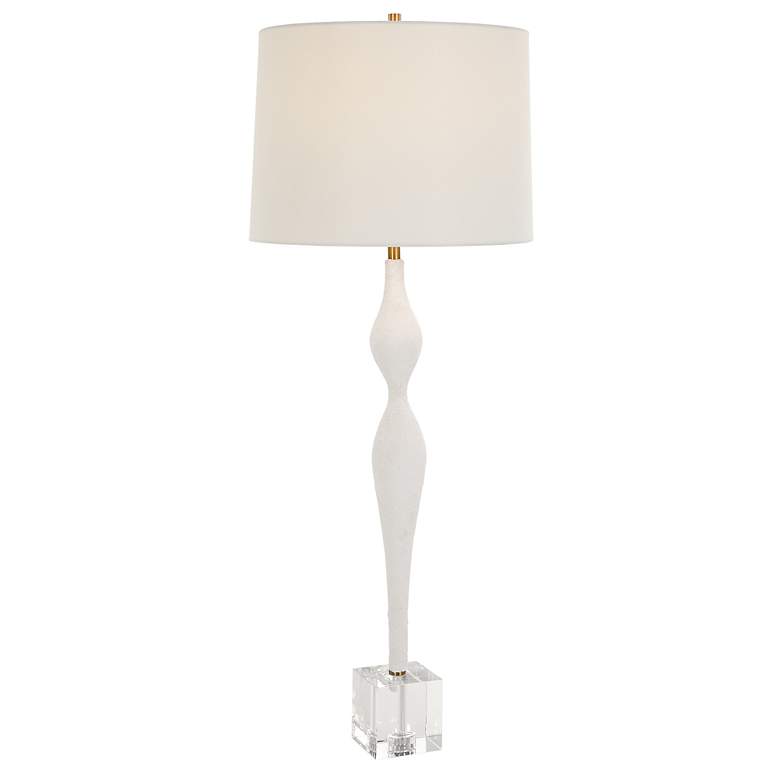 Image 2 Uttermost Helena 36" High Modern Sculpture White Ceramic Table Lamp