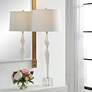 1_Uttermost Helena 36" High Modern Sculpture White Ceramic Table Lamp