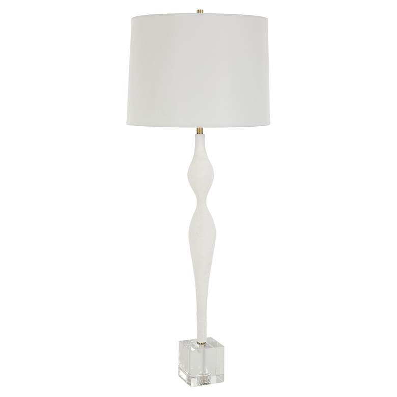 Image 4 Uttermost Helena 36" High Modern Sculpture White Ceramic Table Lamp more views