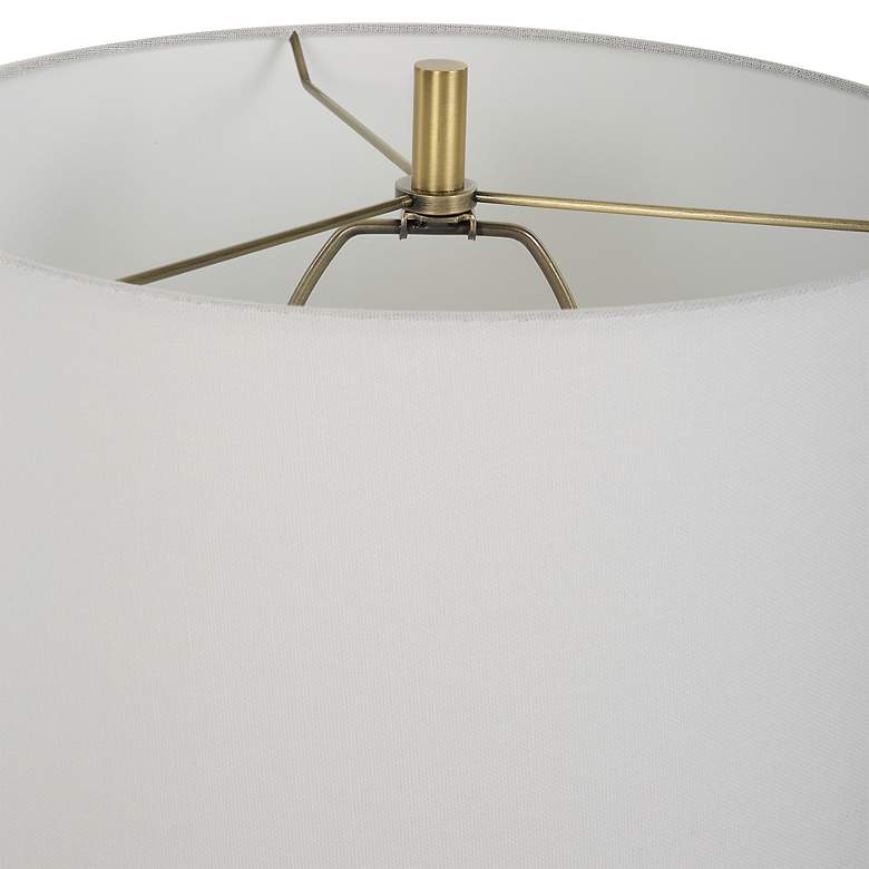 Image 7 Uttermost Helena 36" High Modern Sculpture White Ceramic Table Lamp more views