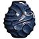 Uttermost Helix Swirl Deep Blue Indoor-Outdoor Earthenware Vase
