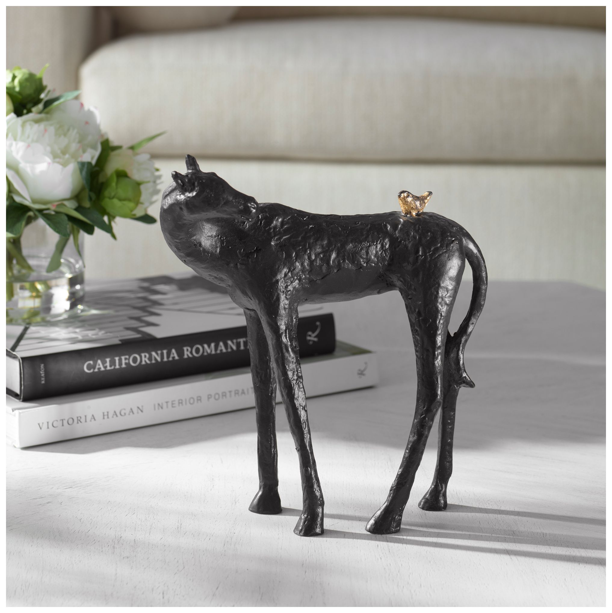 Image 4 Uttermost Hello Friend 10"H Dark Brown Iron Horse Figurine more views
