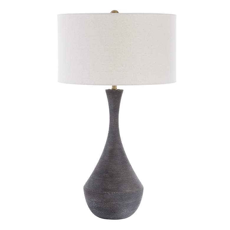 Image 4 Uttermost Helston 34" High Dark Charcoal Ceramic Table Lamp more views