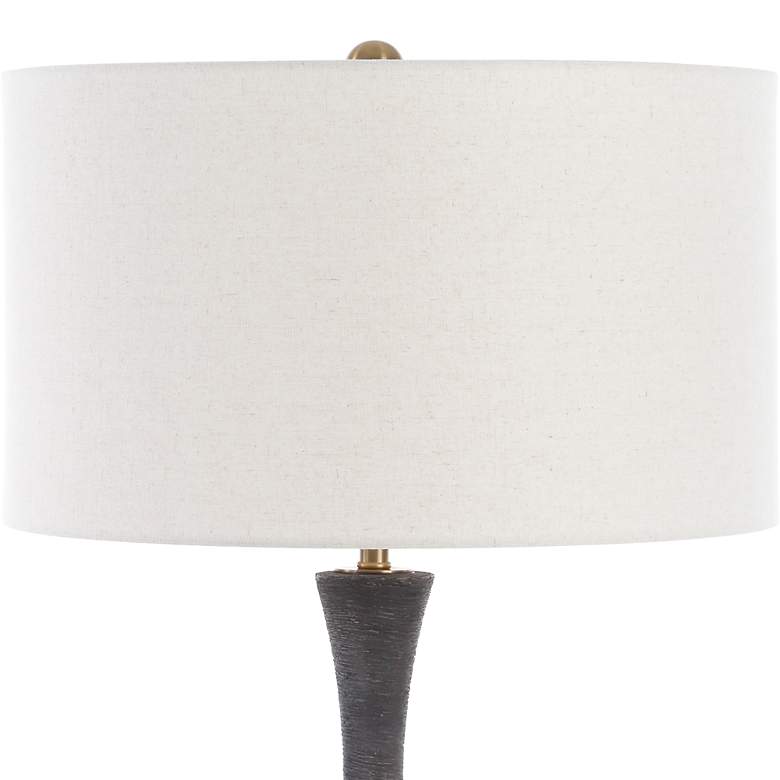 Image 5 Uttermost Helston 34" High Dark Charcoal Ceramic Table Lamp more views