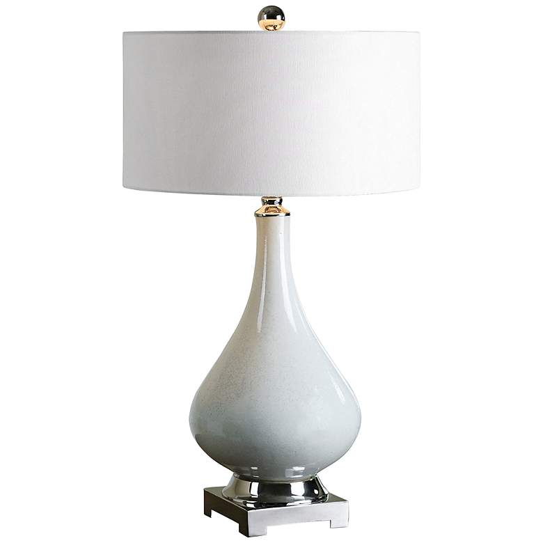 Image 1 Uttermost Helton Aged Ivory Table Lamp