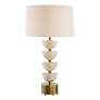 2_Uttermost Hemisphere 30 1/2" High Modern Stacked Travertine Table Lamp