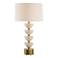 Uttermost Hemisphere 30 1/2" High Modern Stacked Travertine Table Lamp