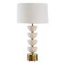 4_Uttermost Hemisphere 30 1/2" High Modern Stacked Travertine Table Lamp more views