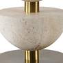 7_Uttermost Hemisphere 30 1/2" High Modern Stacked Travertine Table Lamp more views
