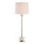 2_Uttermost Hemisphere 36 1/2" High Brass Finish Tall Modern Buffet Lamp
