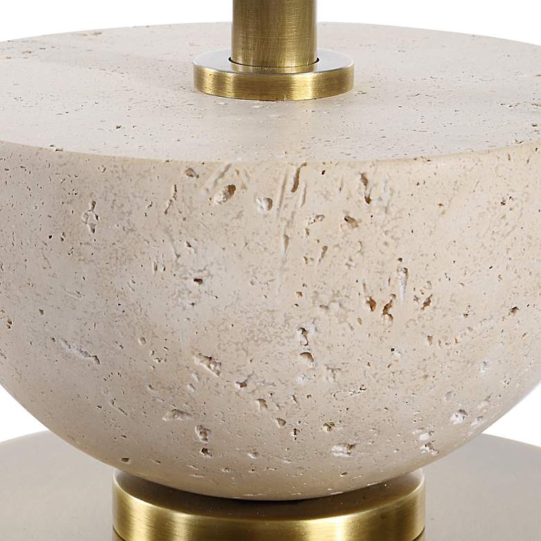 Image 6 Uttermost Hemisphere 36 1/2" High Brass Finish Tall Modern Buffet Lamp more views