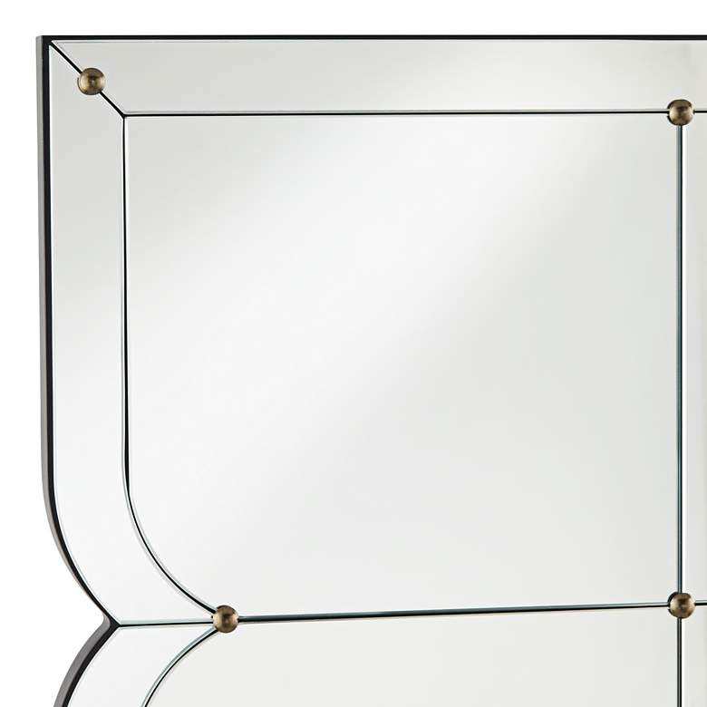 Image 4 Uttermost Henri 26 1/2 inch x 44 inch Curved Multi Panel Wall Mirror more views
