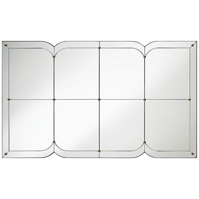 Image 6 Uttermost Henri 26 1/2" x 44" Curved Multi Panel Wall Mirror more views