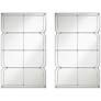 1_Uttermost Henri 26 1/2" x 44" Multi-Panel Wall Mirrors Set of 2