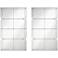 Uttermost Henri 26 1/2" x 44" Multi-Panel Wall Mirrors Set of 2