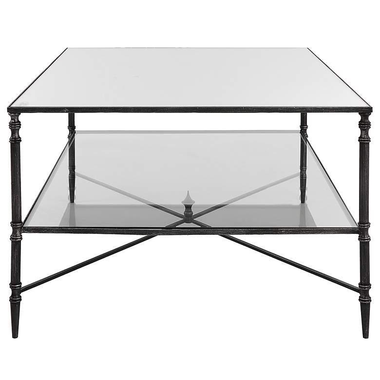 Image 3 Uttermost Henzler 19.25" High Blackened Steel Coffee Table more views