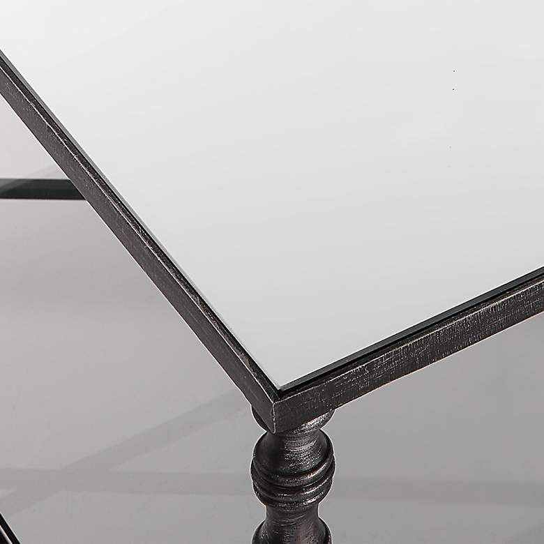Image 4 Uttermost Henzler 19.25" High Blackened Steel Coffee Table more views