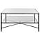 Uttermost Henzler 37 3/4" Wide Blackened Steel Coffee Table