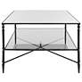 3_Uttermost Henzler 37 3/4" Wide Blackened Steel Coffee Table more views