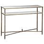 Uttermost Henzler Glass and Gold Leaf Console Table in scene