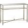 Uttermost Henzler Glass and Gold Leaf Console Table