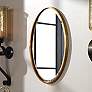 2_Uttermost Herleva 17 3/4" x 28" Antique Gold Oval Wall Mirror
