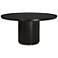 Uttermost Hersch 60" Wide Rich Black Oak Wood Dining Table