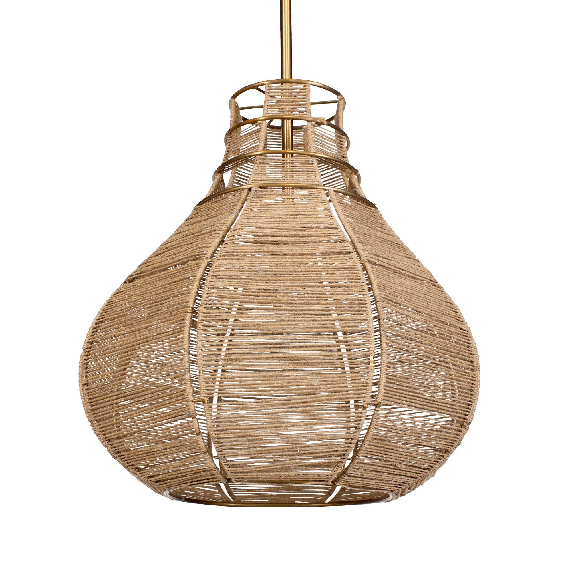 Image 3 Uttermost Hestia 16" Wide 1 Lt Natural Rope Pendant more views
