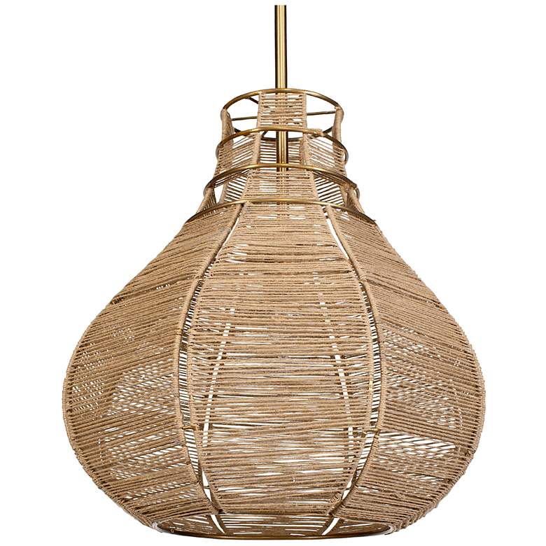 Image 3 Uttermost Hestia 16" Wide 1 Lt Natural Rope Pendant more views