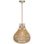 4_Uttermost Hestia 16" Wide 1 Lt Natural Rope Pendant more views