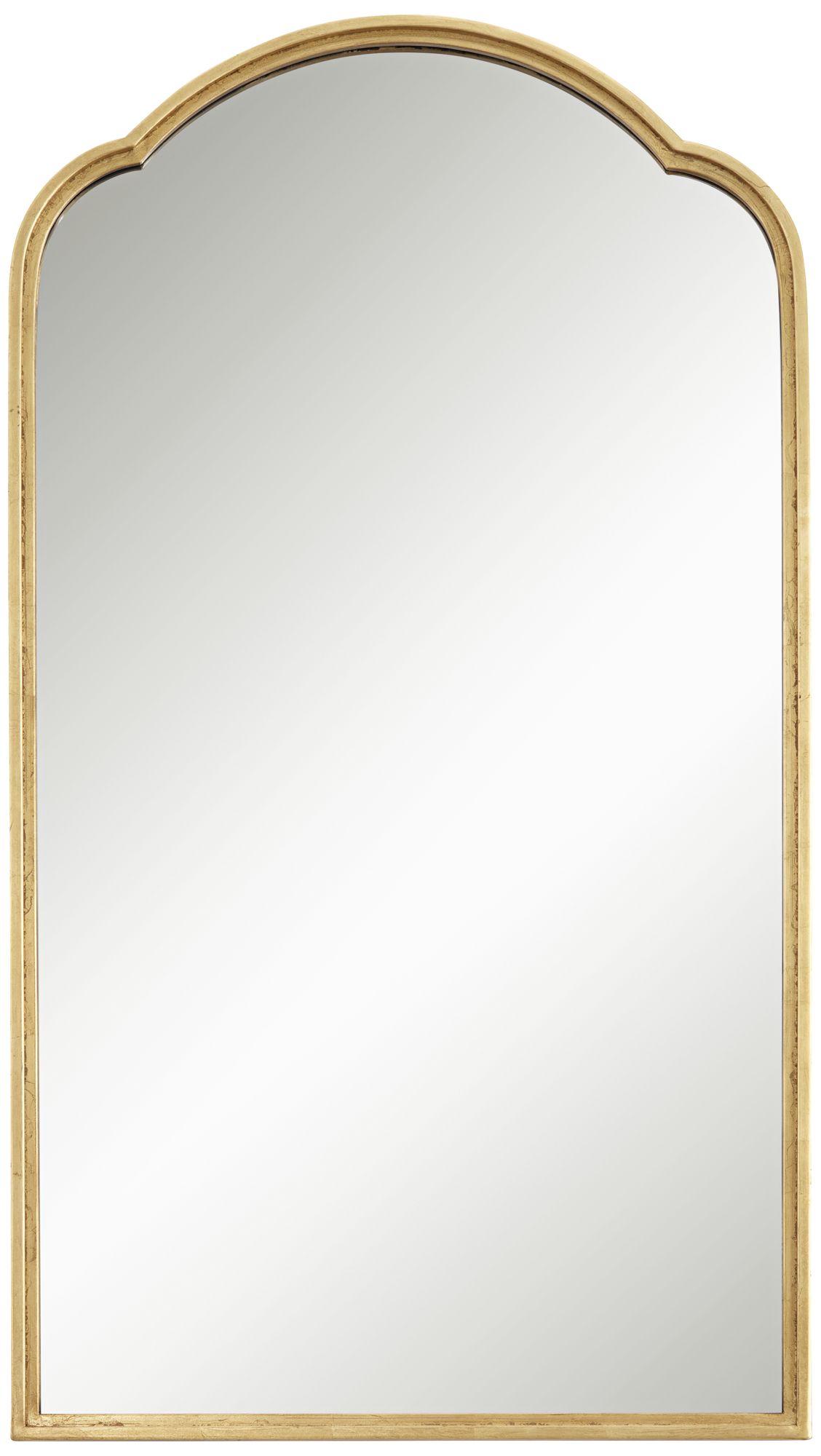 Image 2 Uttermost Heston Metallic Gold 24" x 43 1/4" Arch Wall Mirror
